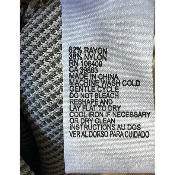 Catherine Malandrino Olive Green Animal Print Fit & Flare Dress Size M - Picture 8 of 8